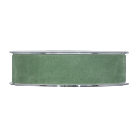 NASTRO MM25X7MT DOUBLE VELVET VERDE COBALTO